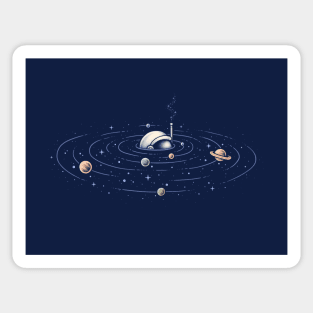 Ripples in Space Sticker